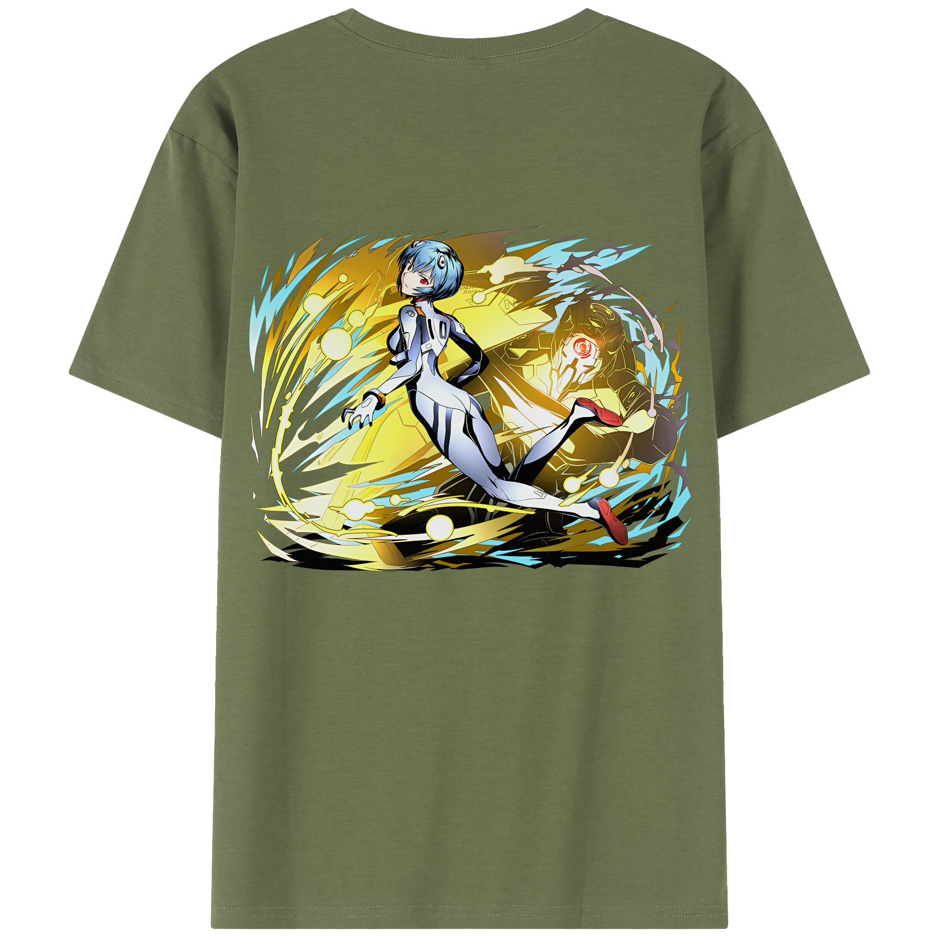 （画像用） EVA 新世紀エヴァンゲリオン 綿100％半袖Tシャツ（背面プリント）